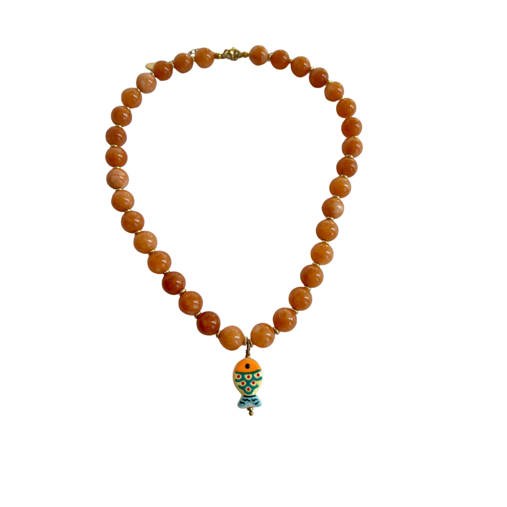 Pez naranja necklace