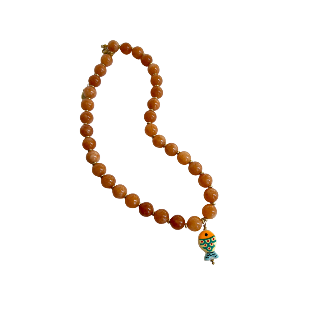 Pez naranja necklace