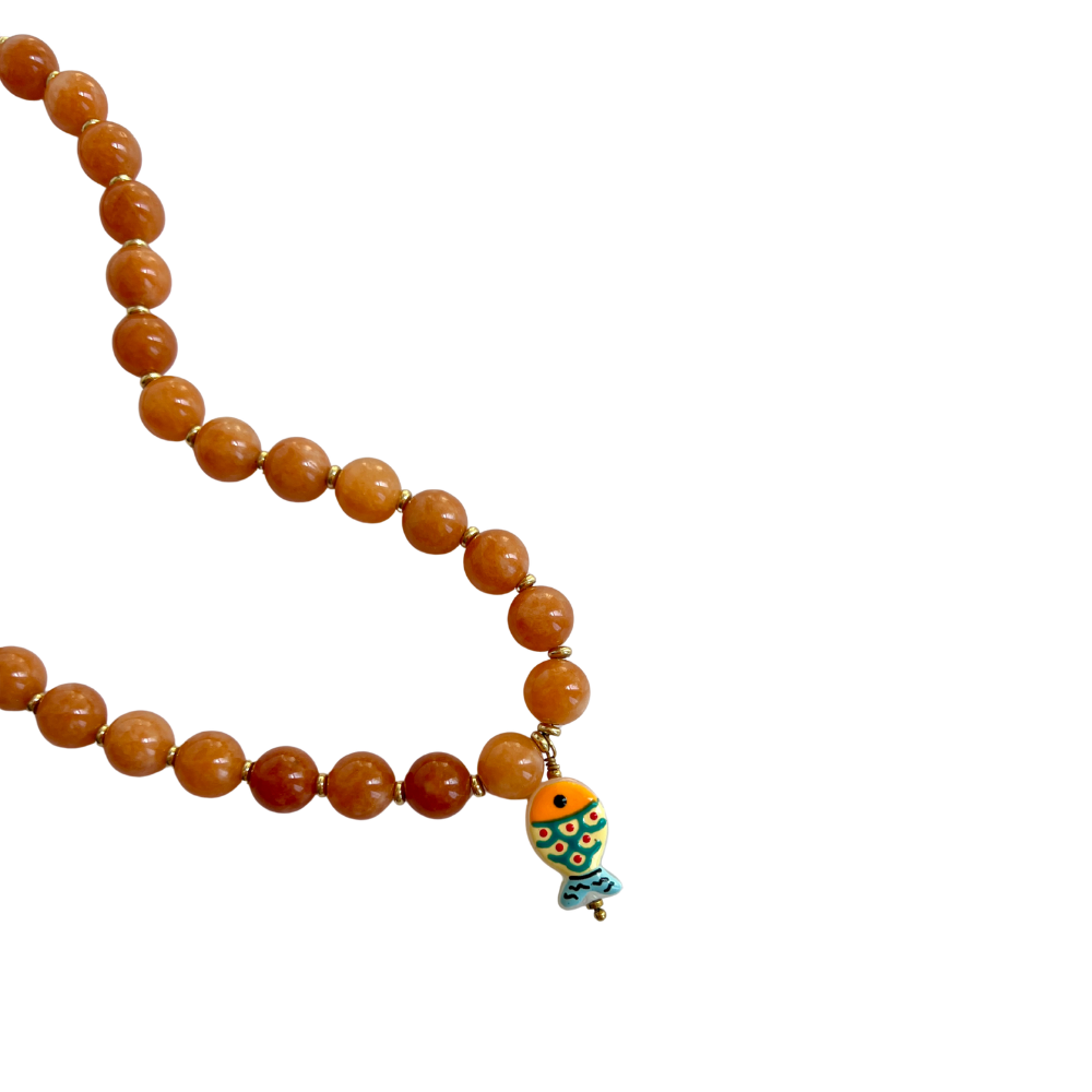 Pez naranja necklace