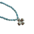 Aguamarina silver necklace