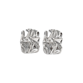 Rectangulo silver earrings