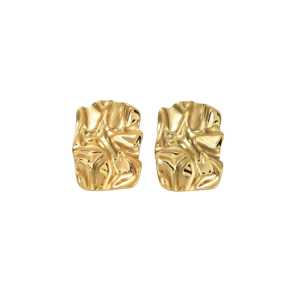 Rectangulo golden earrings