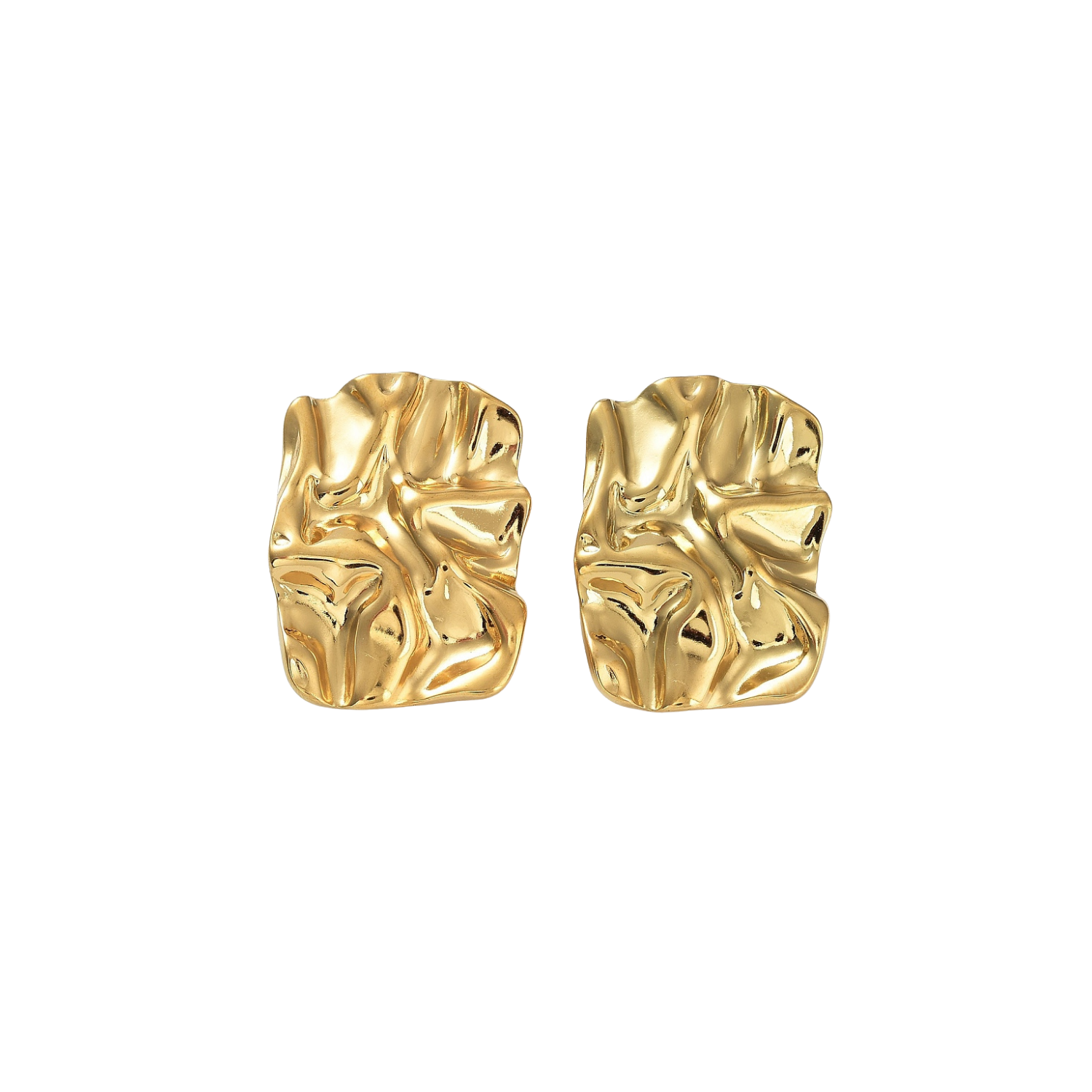 Rectangulo golden earrings