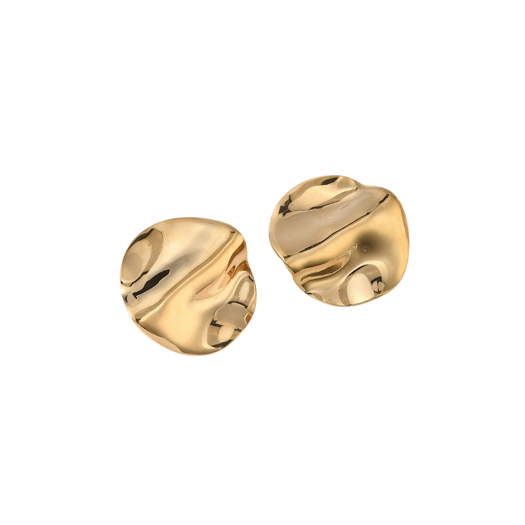 Circle golden earrings