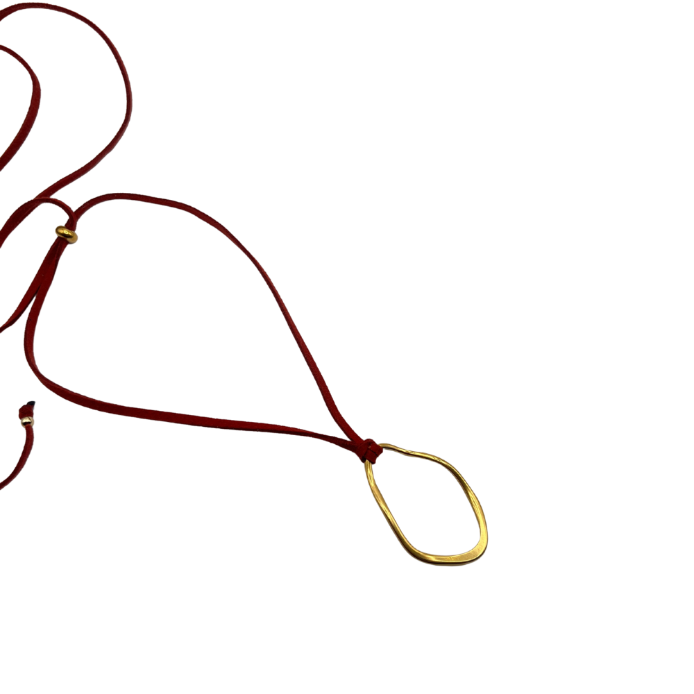 Lágrima garnet neclakce