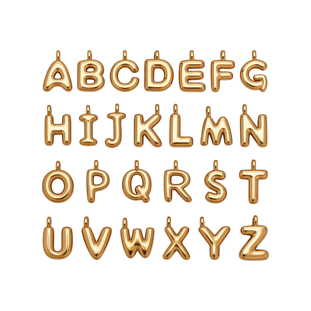 Initial letter necklace