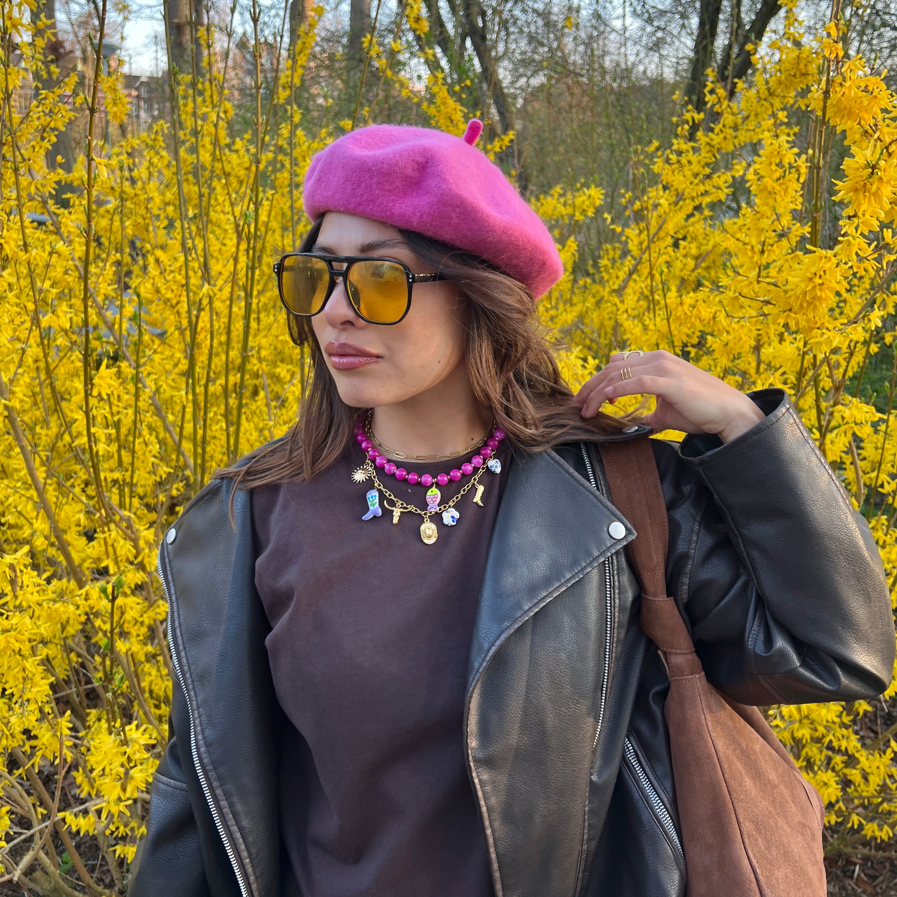Cow girl necklace