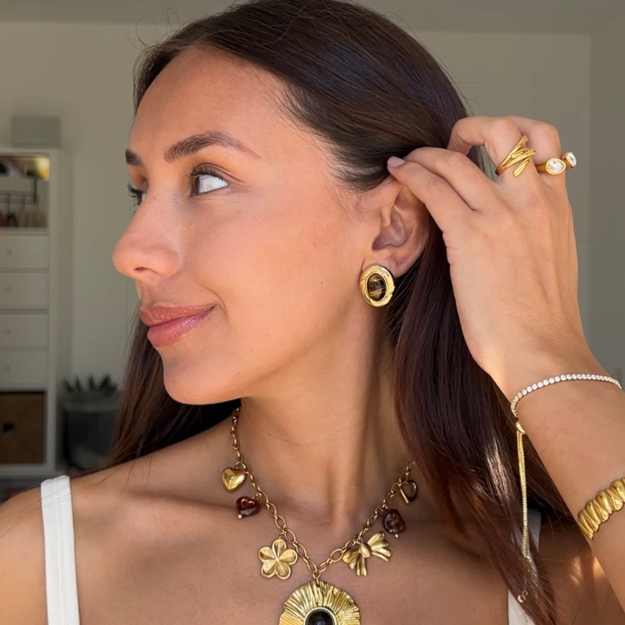 Chocolate earrings
